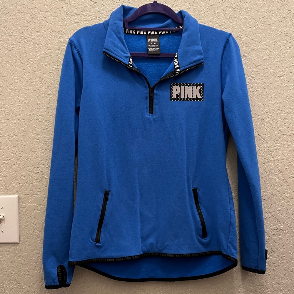 Victoria’s Secret PINK Blue Sweatshirt Pullover size XS